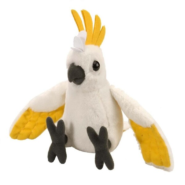 Wild Republic Cuddlekins Mini Sulphur Crested Cockatoo 8"