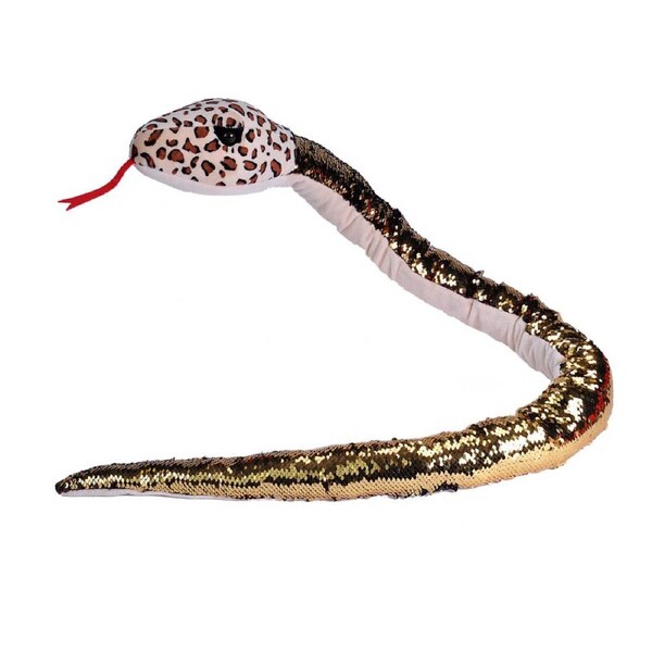 Wild Republic Snakesss Sequin Leopard 54"