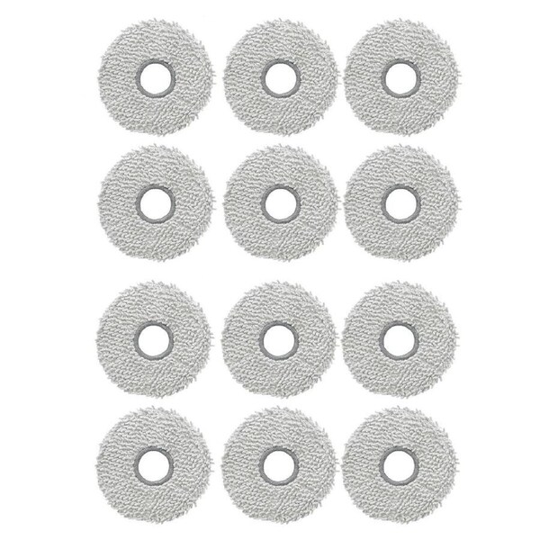 12 Mopping Pads For Ecovacs T50/T50 MAX/N50/N30/T30/T30S Robot Vacuum Cleaners