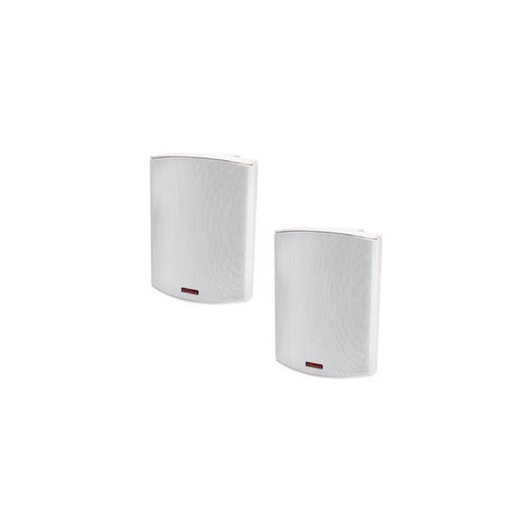 REDBACK 85W 8 Ohm Wall Mount White Speaker Pair Silk Dome Tweeter C0915C White