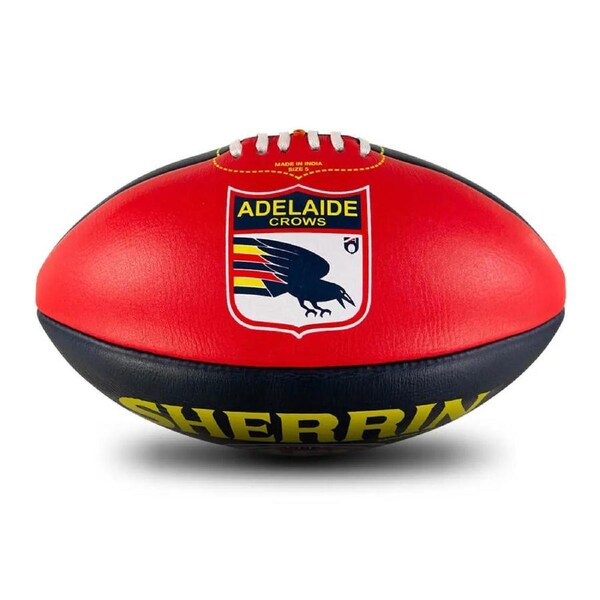 Adelaide Crows AFL SHERRIN Club Leather - Size 5