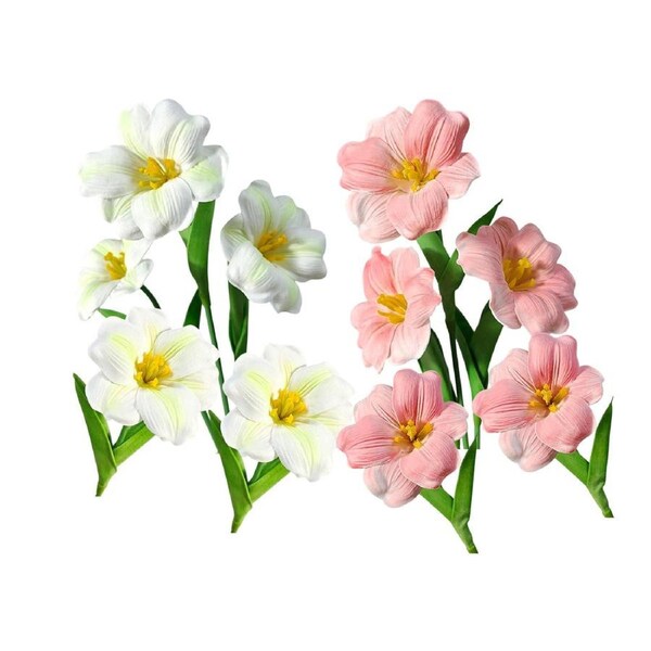 10PCS Artificial Tulip Realistic Fake Flowers for Home Office Wedding Decoration