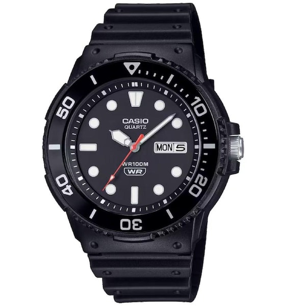Casio Black 100m Men's 3-Hand Analog Quartz Watch MRW-230H-1E1