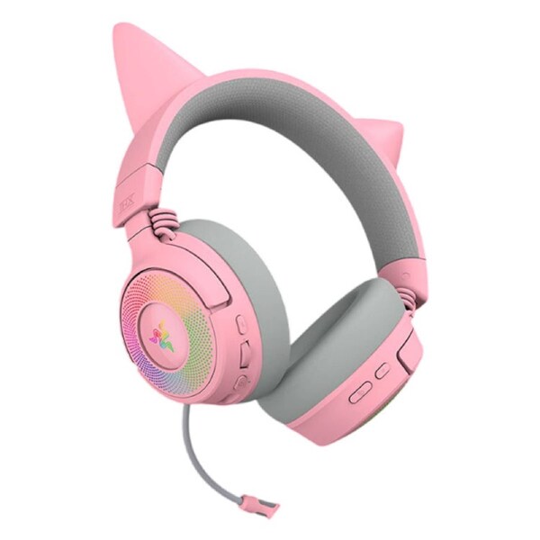 Razer Kraken Kitty V3 Pro Wireless RGB Headset with Kitty Ears Quartz