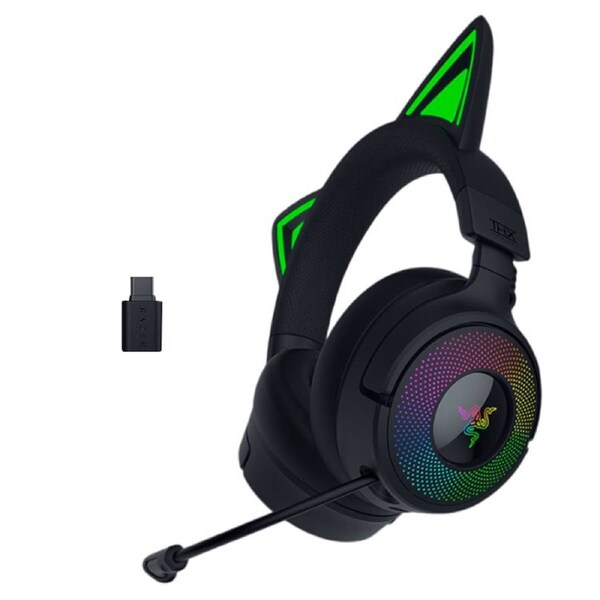 Razer Kraken Kitty V3 Pro Wireless RGB Headset with Kitty Ears Black