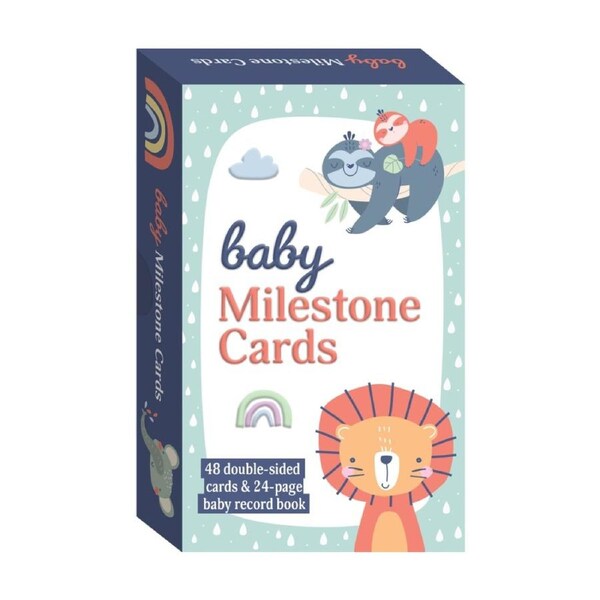 Hinkler Baby Milestone Card Set Record Book Keepsakes