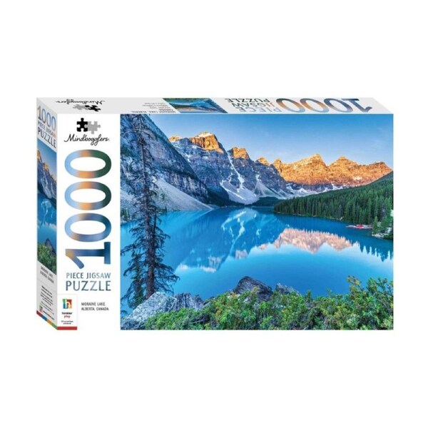 1000 pc Hinkler Mindbogglers Moraine Lake Canada Jigsaw Puzzle Enthusiasts