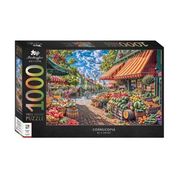 1000 pc Hinkler Mindbogglers Artisan Farmer Market Jigsaw Puzzle Enthusiasts