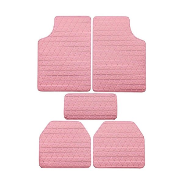 5Pcs Car Floor Mat Universal PVC Leather Carpet Vehicle Protective Floor Mat