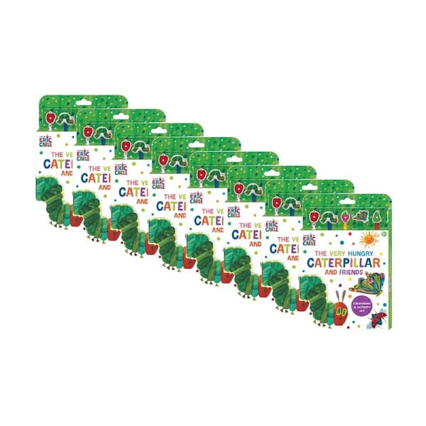 8PK Hinkler Hungry Caterpillar Colouring Kids Book Activity Set - 3y+