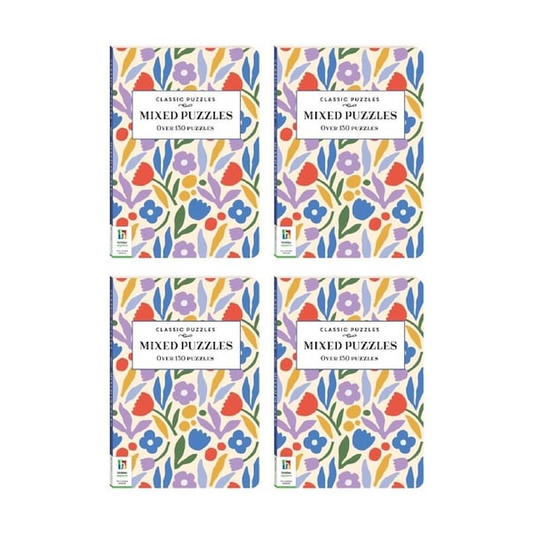 4PK Hinkler Classic Puzzles Mixed Puzzle Book Brain Teaser