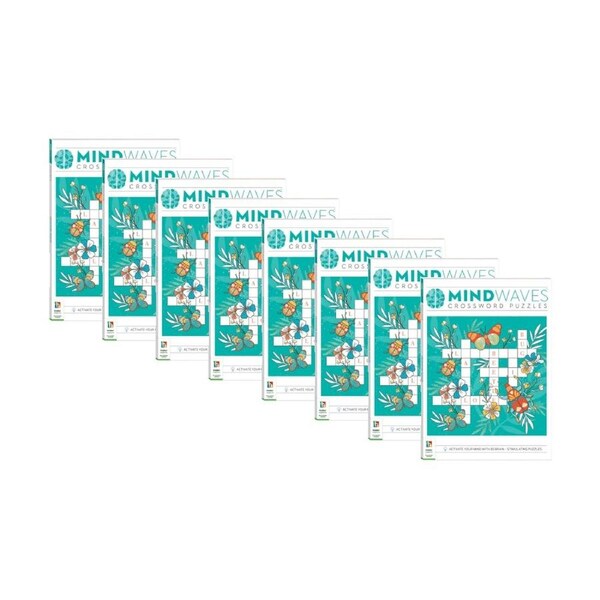 8PK Hinkler Mindwaves Puzzle Book Crosswords 80 Brain Stimulating Puzzles