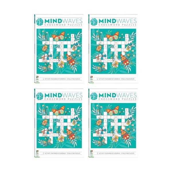 4PK Hinkler Mindwaves Puzzle Book Crosswords 80 Brain Stimulating Puzzles