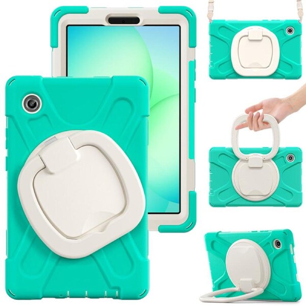 Catzon Case for Samsung Galaxy Tab A11/SM-X133/X135 with Shoulder Straps-MintGreen