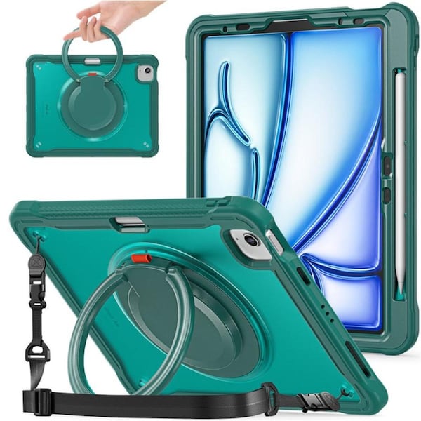 Catzon Case for iPad Air 11 Inch M2 2024 iPad Air 4/5 10.9 Inch 2020/2022 iPad Pro 11 Inch 2022/2021/2020/2018-Green