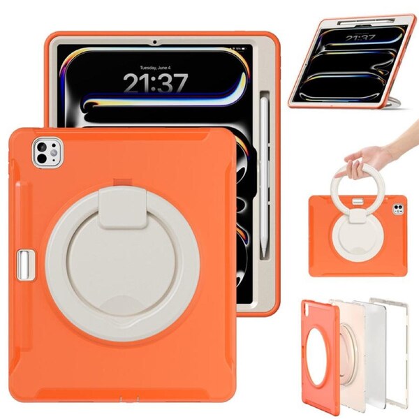 Catzon Protective iPad Case for iPad Pro 13 M4/M5 2024/2025-Orange