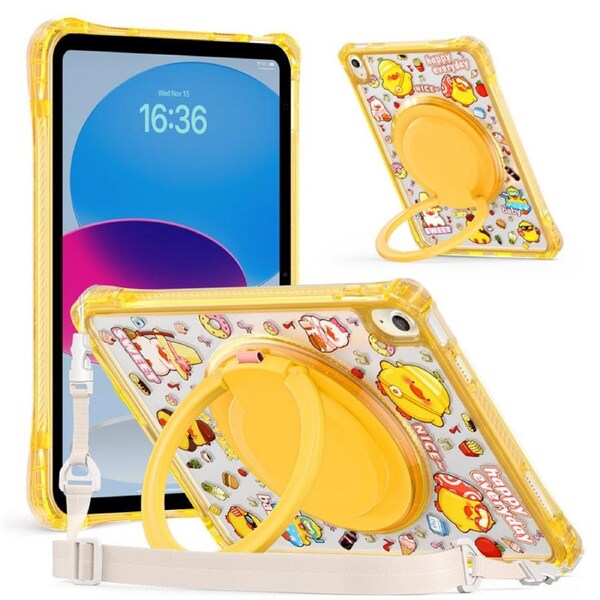 Catzon Clear Case for iPad A16 11th Gen 11 Inch 2025 10th Gen 10.9 Inch 2022-Duck