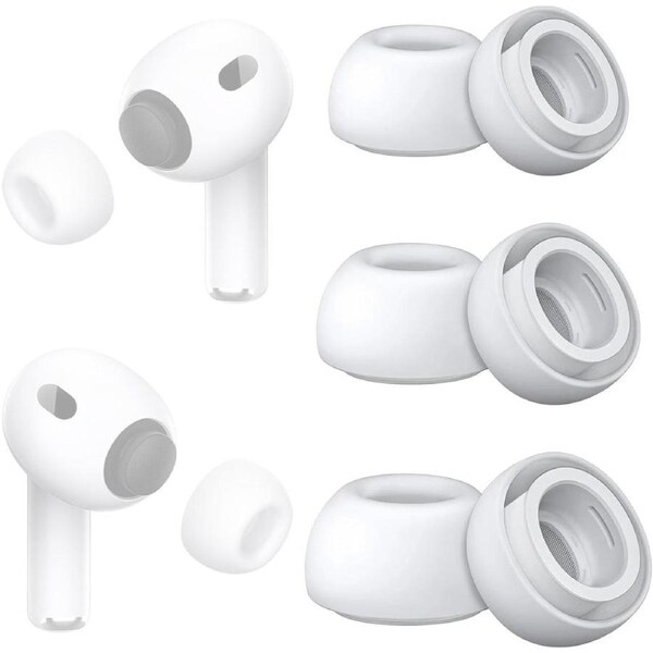 3 Pairs Replacement Ear Tips Compatible with AirPods Pro 3 (2025) Tip Apple
