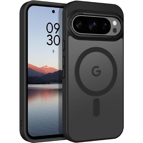 Magnetic Case for Google Pixel 10 Pro XL Case, Matte Shockproof Back Phone Cover for Google Pixel 10 Pro XL (Black)