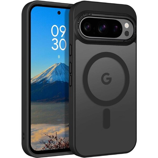Magnetic Case for Google Pixel 10 Case, Matte Shockproof Back Phone Cover for Google Pixel 10 (Black)
