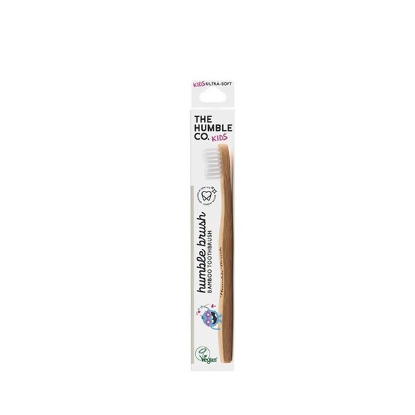 The Humble Co. Bamboo Toothbrush - Kids White [Pack of 5]