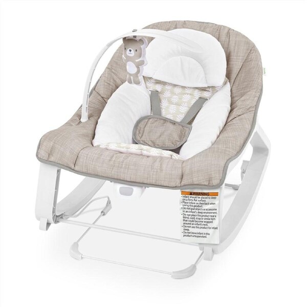 Ingenuity Keep Cozy 3-in-1 Grow with Me Bounce & Rock Seat - Linden