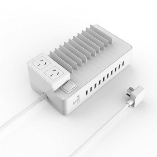 Aerocool Charging Station with 10 USB Fast Charging Ports and 2 AC Outlets [ASA-SS2A2AA]