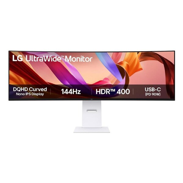 LG 49U950A-W computer monitor 124,5 cm (49") 5120 x 1440 pixels Dual QHD LED Black, White