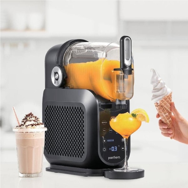 Panthera 2.6L Slushie Machine Pro Soft Serve & Frozen Drink Maker Black