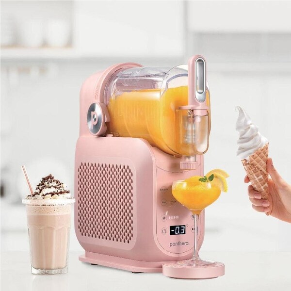 Panthera 2.6L Slushie Machine Pro Soft Serve & Frozen Drink Maker Pink