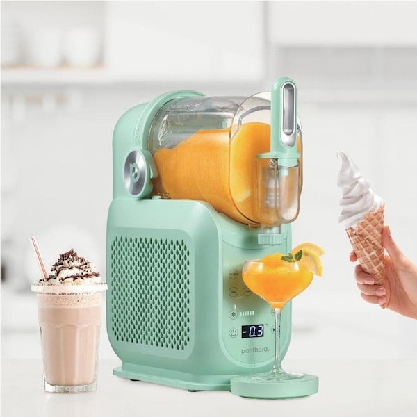 Panthera Slushie Machine Pro Soft Serve & Frozen Drink Maker 2.6L Mint