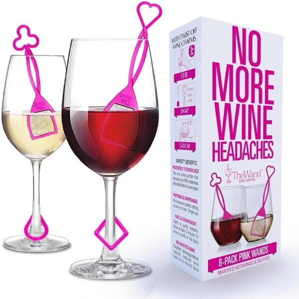 Pure Wine The Wand Wine Purifier 8 Pack Pink