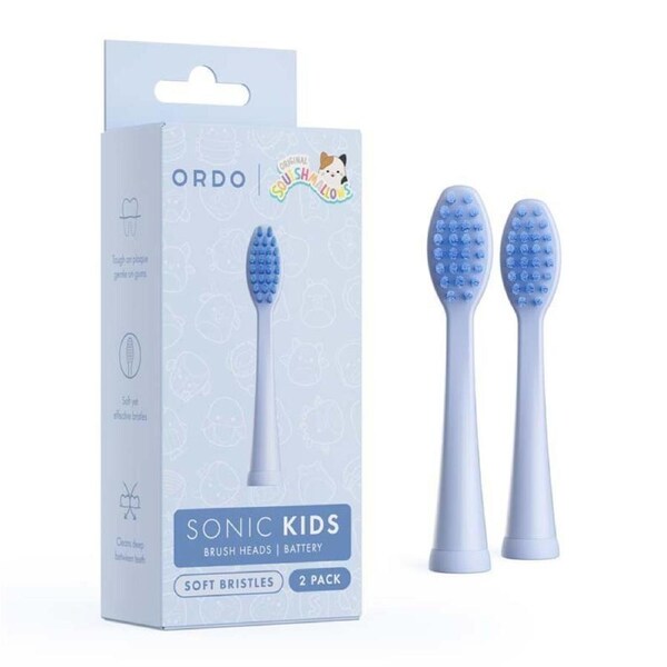 Ordo Sonic Kids Battery - Brush Heads - Squishmallows Samir - 2 Pack