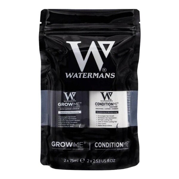 Watermans Travel Shampoo & Conditioner Bundle (75ml Each)