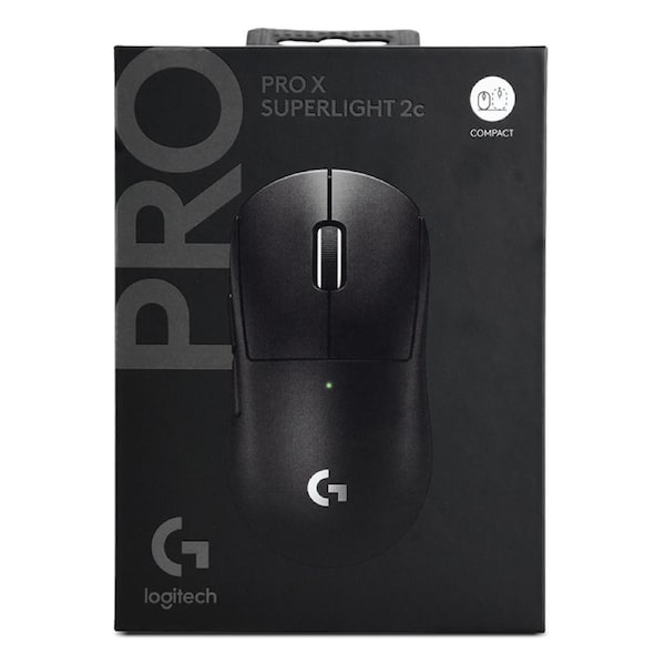 Logitech PRO X Superlight 2c Lightspeed Wireless Gaming Mouse - Black (910-007533)