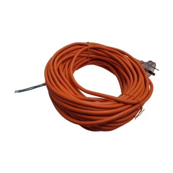 Cleanstar 18m Extention Cord Repair Lead 2 Core With 10 Amp Plug Orange