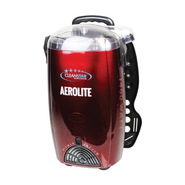 Cleanstar Aerolite Lightweight Backpack Vacuum 1400W W/ 15m Cord Bugandy Red
