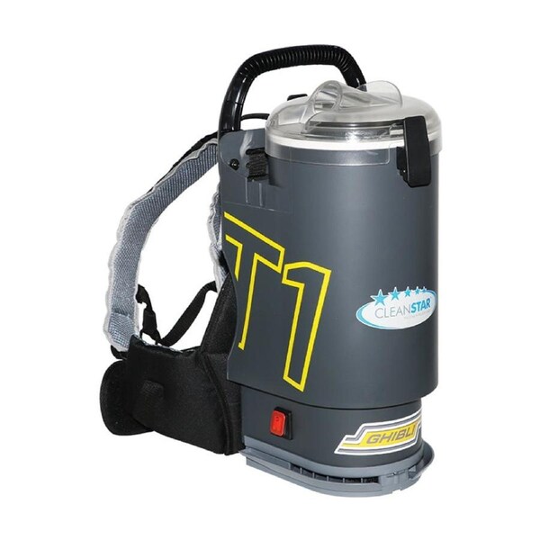 Ghibli T1V3 Backpack Lightweight Vacuum Cleaner 1450W W/ Three Straps Charcoal