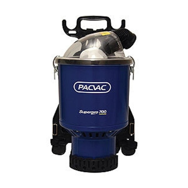 Pacvac Superpro 700 Backpack 5L Vacuum Cleaner W/ 18m Cord 40x36x53cm Blue
