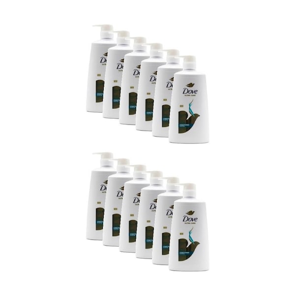 12PK Dove Ultra Care Daily Shine For Dull Hair Conditioner Pump Bottle 660ml