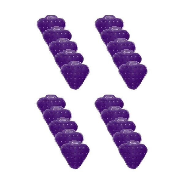 2x 10pc Cleanstar Anti-Splash Urinal Screens Lavander Scent Odour Control Purple
