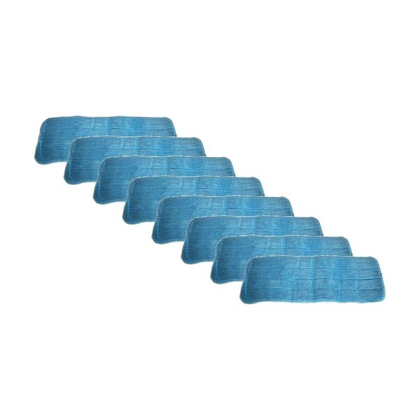 8PK Cleanstar Single Spray Mop Pad Replacement For SP-MOP 40x14cm Blue