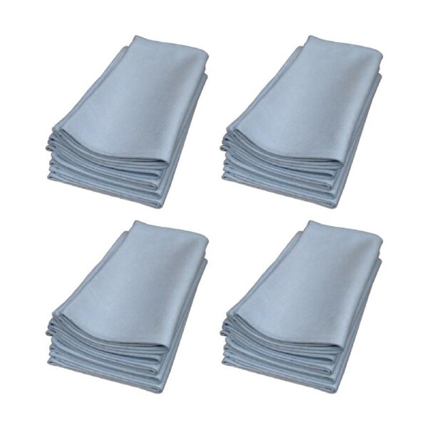 4PK 5pk Cleanstar Microfibre Cleaning Cloth Glass & Mirror 40x40cm Grey