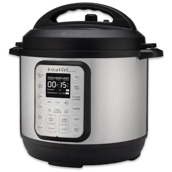 DUO Plus Stainless Steel Multi Cooker 5.7L Size 34.7X33.7X37.2cm by Instant Pot