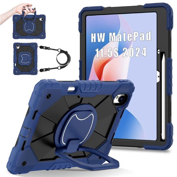Catzon Tablet Case for Huawei MatePad 11.5s Shockproof Case with Strap-NavyBlueBlack
