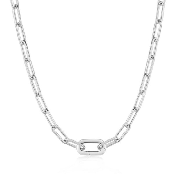 Ania Haie Silver Linked Chunky Chain Necklace