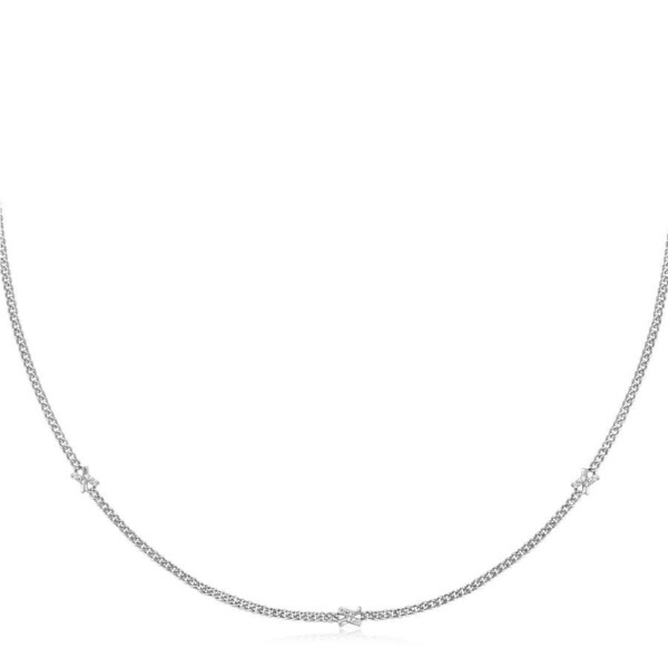 Ania Haie Silver Cross Station Necklace
