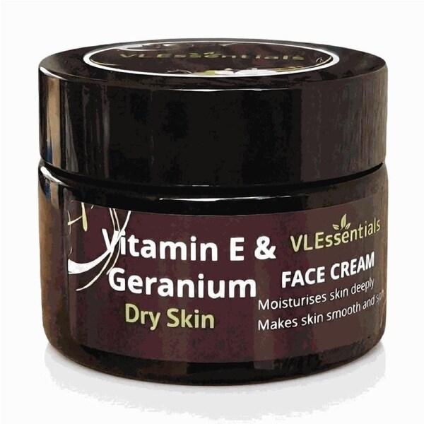 VLEssentials Vitamin E & Geranium Dry Skin Face Cream 50g