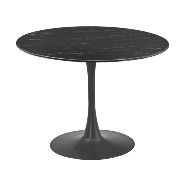 Globe 90cm Round Dining Table Dark Grey