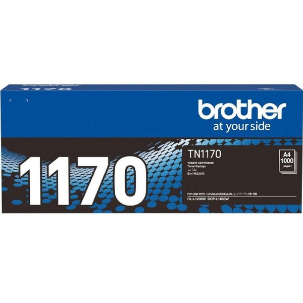 Brother TN-1170 Toner Ink Cartridge Black Genuine Original TN1070